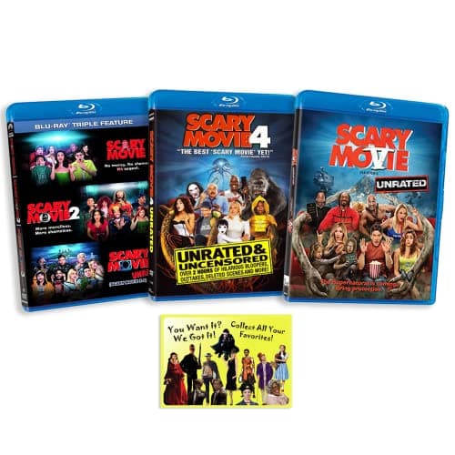 Image of Scary Movie: Complete Comedy Horror Film Franchise Blu-ray Collection (Movies 1-5) with Bonus Art Card