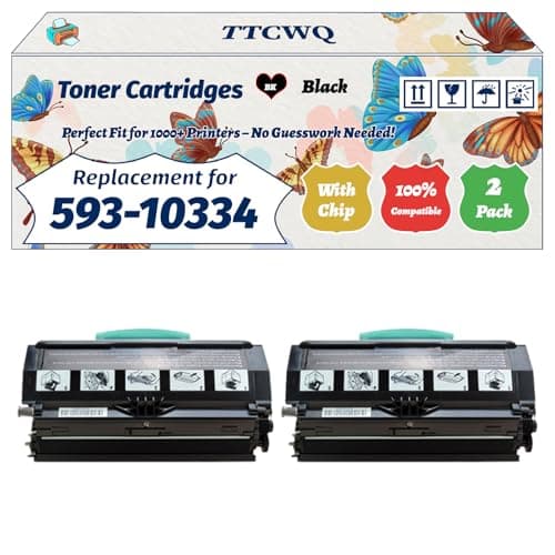 Image of TTCWQ Compatible for Dell 593-10334 Toner Cartridges Work for Dell 2330 2330N 2330D 2350D 2330DN 2350DN Printers, with Chip, High Yield 3500 Pages, High-Definition Printing (2-Pack Black)