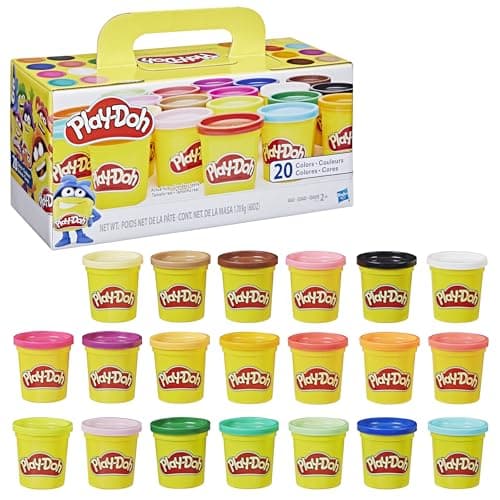 Image of Play-Doh Super Colour Pack, Non-Toxic Modelling Compound Set with 20 Colours for Toddlers, Creative Toys for 2+ Year Old Kids, Arts and Crafts