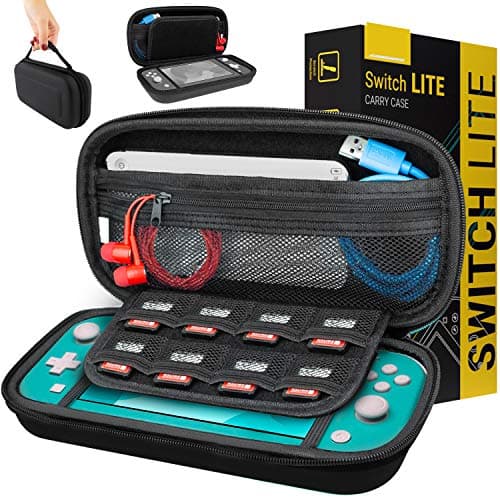 Image of Orzly Carry Case Compatible with Nintendo Switch - Slate Grey Protective Hard Portable Travel Carry Case Shell Pouch for Nintendo Switch Console & Accessories