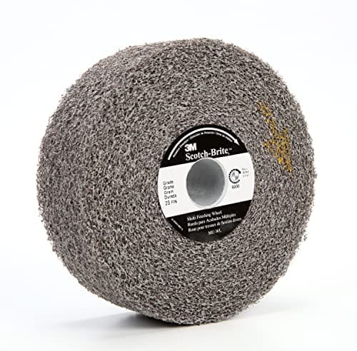 Image of Scotch-Brite(TM) Multi-Finishing Wheel, Silicon Carbide, 6000 rpm, 6 Diameter x 2 Width, 1 Arbor, Medium Grit (Pack of 2)