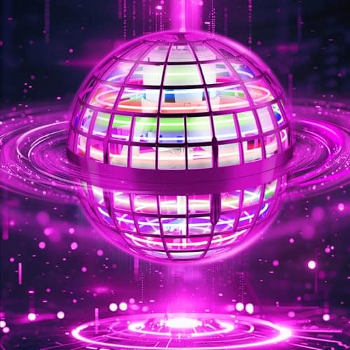 Image of Flying Orb Ball 2025, Hover Ball Pro, Hand Controller Mini Drone, Toys for 6 7 8 9 10 11 12 Boys Girls Kids, RGB Magic Globe Boomerang Orbi Ball, Cool Stuff Birthday Gifts Christmas Stocking Fillers