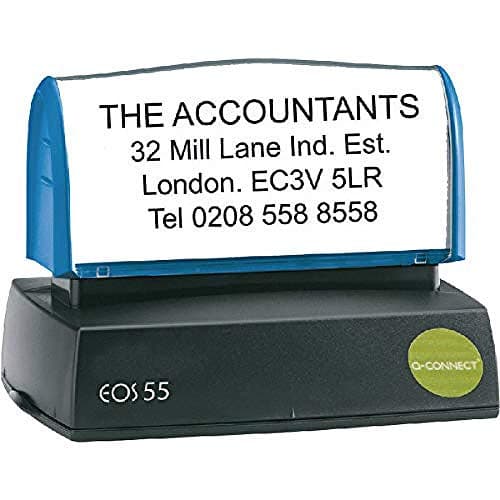 Image of Q-Connect Voucher for Custom Pre-Inked Stamp 57x20mm KF02106