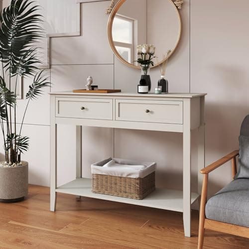 Image of Melody Maison Large 2 Drawer Sideboard Console Table - Rowley Pale Cream Range