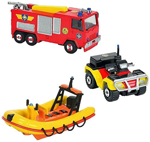 Image of Dickie-Spielzeug 203099629 – Fireman Sam vehicle set – Assorted Colours