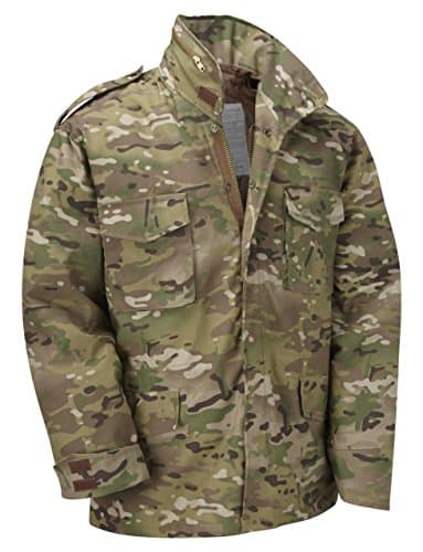 Image of M65 Military Field Jacket with Removable Quilted Inner Liner-Multi Camouflage (S)