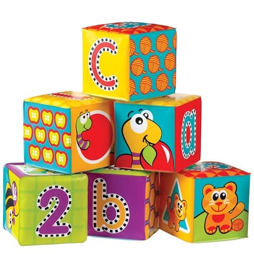 Image of Playgro 0183838 Splash and Learn Bath Blocks - 6 pcs for Baby Infant Toddler Children, Playgro is Encouraging Imagination with STEM/STEM for a Bright Future - Great Start for a World of Learning