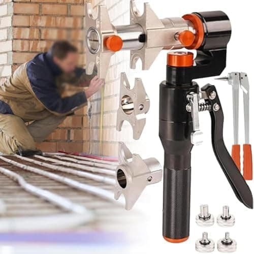 Image of PEX Crimping Tool for 16-32mm Pipes, Hydraulic Pipe Clamp Tool for Efficient Crimping of Multi-Layer Plumbing and PEX Applications,Wide Range of Applications