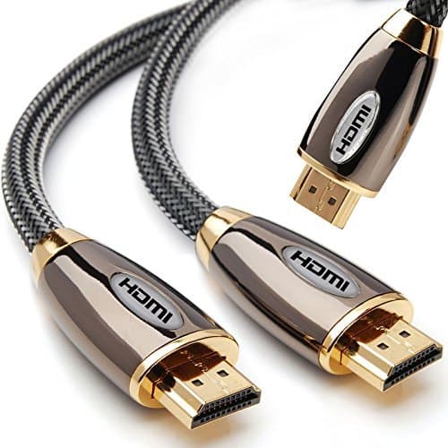 Image of Splinktech Premium 1.5 Meter HDMI Cable V2.0 Ultra HD 4K Gold Lead Compatible V1.1/V1.2/V1.3/V1.4 Ethernet, ARC Audio Return Channel CEC 3D UHD 2160p, HD 1080p, Xbox, PS3, PS4, PC, Laptop Notebook