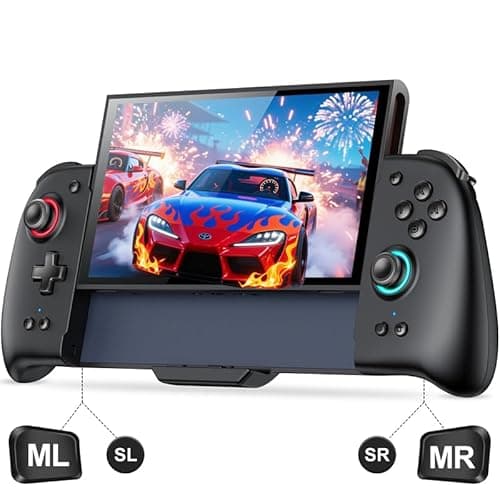 Image of HASACOOL Switch 2 Controller, Wireless Pro Controller with Hall Effect Joystick,One Piece Joypad Replacement to Switch 2 Joy Con Controller, with 8 RGB Lighting/Turbo/Macro