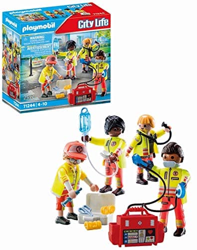 Image of Playmobil 71244 Medical Team, toy playset suitable for children ages 4+