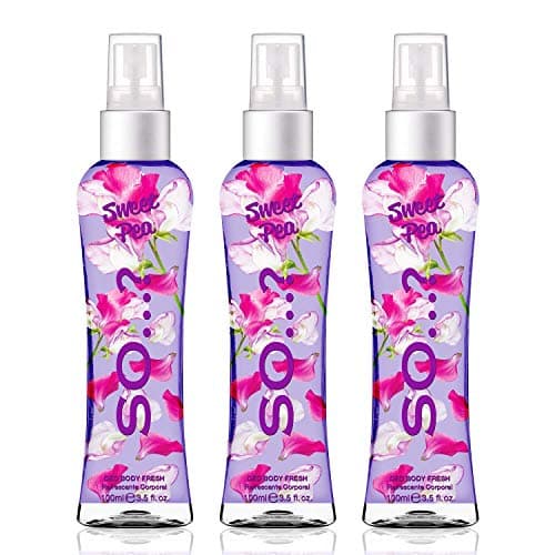 Image of Body Mist by So…? Womens Sweet Pea Body Mist Fragrance Spray 100ml Bundle (Pack of 3)