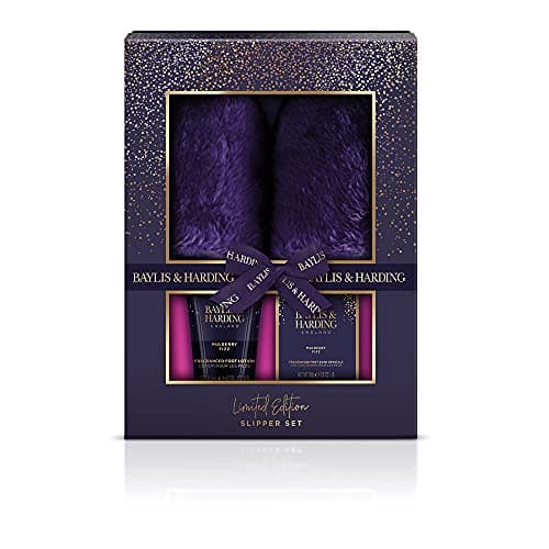 Image of Baylis & Harding Mulberry Fizz Luxury Slipper Gift Set - Vegan Friendly