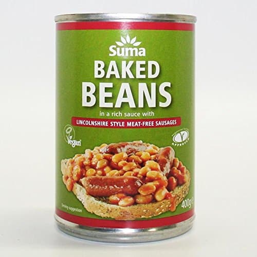 Image of Suma | Baked Beans & Vegan Sausage | 3 x 400g