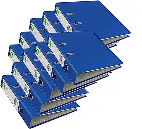 Image of Q-Connect Lever Arch File Paperbacked A4 Blue (Pack of 10)