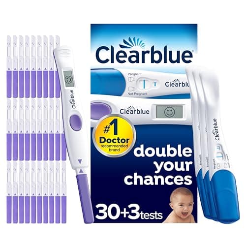 Image of Clearblue Advanced Digital Ovulation Test and Early Pregnancy Test - Trying for A Baby Kit, Double Your Chances of Getting Pregnant, 30 Digital Ovulation Tests and 3 Ultra Early Pregnancy Tests