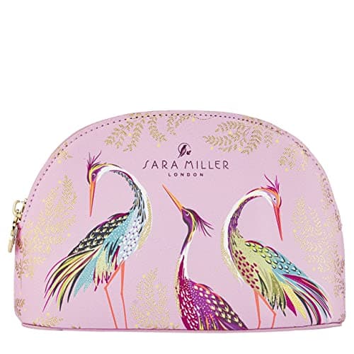 Image of Sara Miller London Small Cosmetic Bag, Zip Pull Toiletry, Makeup Organiser, Travel Size, Vegan and Cruelty Friendly, Beauty Accessory, Gift for Her, H12.5 x L17 x D6.2 CM