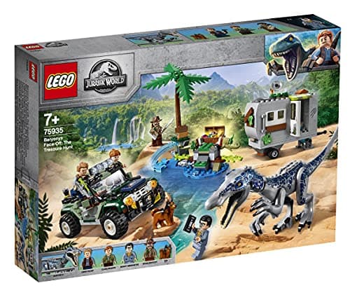 Image of LEGO 75935 Jurassic World Baryonyx Face-Off: The Treasure Hunt Dinosaur Playset with Off Road Buggy Toy