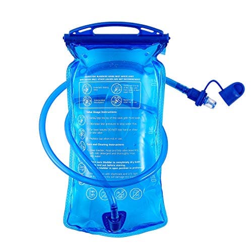 Image of JOYHILL Hydration Bladder, 3 L 2 L 1.5 L Water Bladder BPA Free, 3 Liter Large Opening Water Reservoir, Leak Proof Military Water Storage Bladder Bag for Cycling Hiking Camping Biking Running (1.5L)