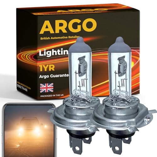Image of Argo H4 Headlight Bulbs (472) 55w Halogen 12v Car Headlight Bulb High Low Dipped Main Beam P43t Pure Light Original Quality Car Light Bulbs