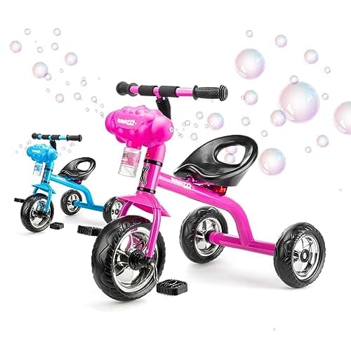 Image of Xootz Bubble Go Trike for Kids, 3 Wheel Bike for Toddlers with Bubble Machine, Age 3+, Multiple Colours