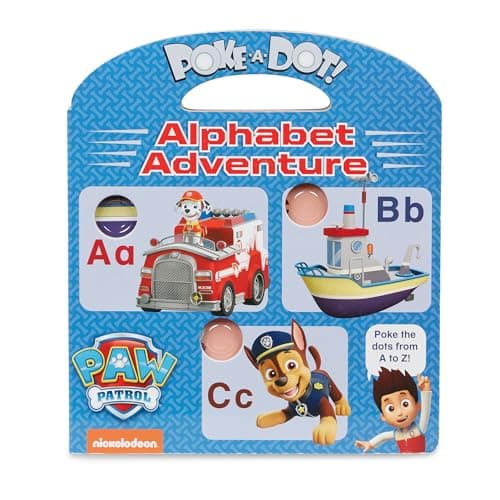 Image of Melissa & Doug PAW Patrol Children's Book - Poke-A-Dot: Alphabet Adventure, Multicolor, 33263