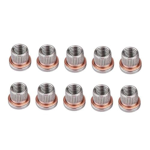 Image of MH2099 Brake Thread Repair Kit M9x1 25 Professional Brake Caliper Guide Thread Restoration Tool for Vehicles Complete with Coated Drill Tap and 10 Threaded Inserts