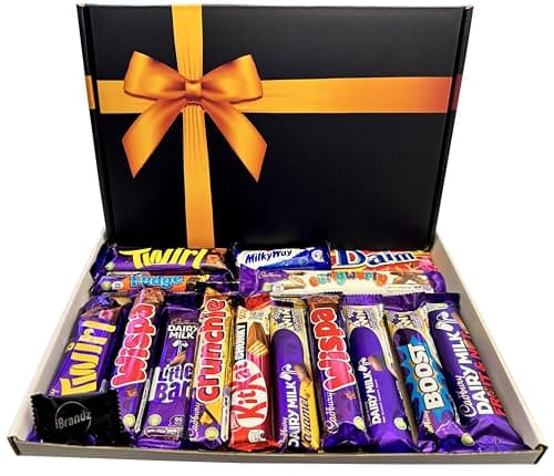 Image of Chocolate Gift Box Chocolate Hamper Box Selection Of 15 Full Size Chocolate Bars Including Dairy Milk wispa in this Chocolate Gift Set