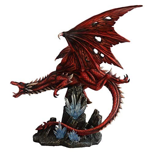 Image of Nemesis Now Fraener's Wrath Dragon Figurine, Red, 52cm