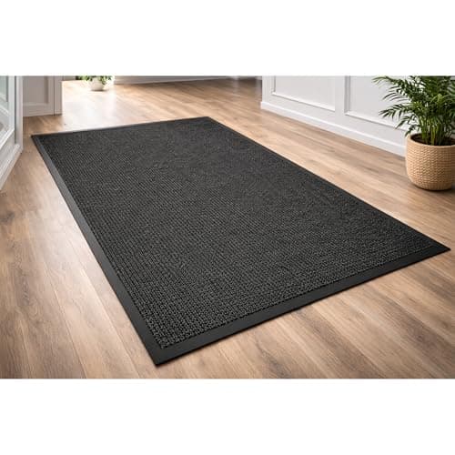 Image of GULLAMBO Rugs Living Room– Indoor And Outdoor 120cm x 180cm Large Area Rug –Kitchen And Office Use Area rugs, Super heavy duty Absorbent Multicolor Barrier Mat, Machine Washable Entrance Rug