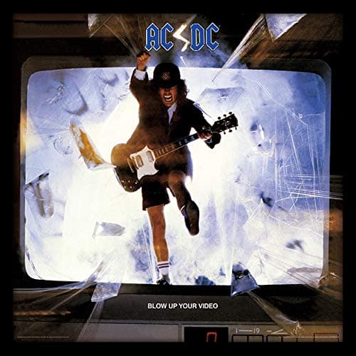 Image of AC/DC Blow Up Your Video Framed Album Cover Print, Official Licensed Wall Art, 12 Inch Music Memorabilia, Record Sleeve Decor, Collector Gift for Fans