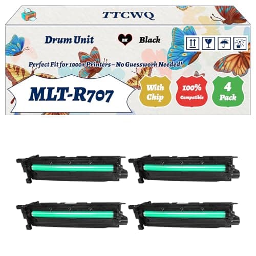 Image of Compatible for Samsung MLT-R707 Drum Unit Work for Samsung SL-K2200 K2200ND Printer, with Chip, High Yield 80000 Pages, High-Definition Printing (4 Pack Black)