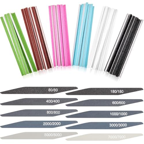Image of Honoson 70 Pcs Sanding Sticks Polishing Sticks Fine Sanding Twig Coded Abrasive Sand Twig for Plastic Models Assorted Metal and Wood Sand Tools Accessory for Model Craft Amateur(Double Angle Style)