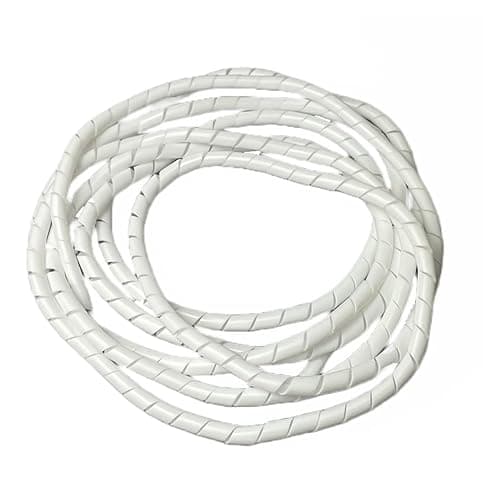 Image of On1shelf® Cable Tidy Spiral Wrap, White- 6mm (2m)