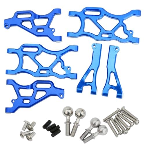 Image of Aluminum Alloy Front Upper Lower Suspension Arm&Rear Suspension Arm Upgrade Part for Arrma 1/8 Typhon 6S 1/7 Felony Infraction Limitless (Blue)