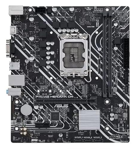 Image of ASUS Intel® H610 (LGA 1700) mic-ATX motherboard with DDR4, PCIe 4.0, M.2 slot, Realtek 1 Gb Ethernet, HDMI®, D-Sub, USB 3.2 Gen 1 ports, SATA 6 Gbps, COM header, RGB header