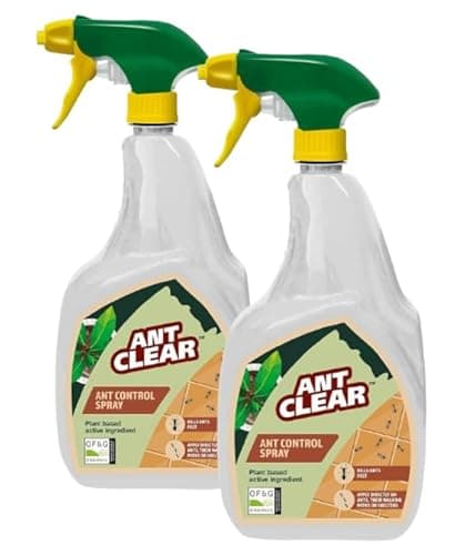 Image of Antclear Ant Control Trigger Spray | Rapid Pest Defence | 2 x 800ml | Indoor Outdoor | Plant Based Protection