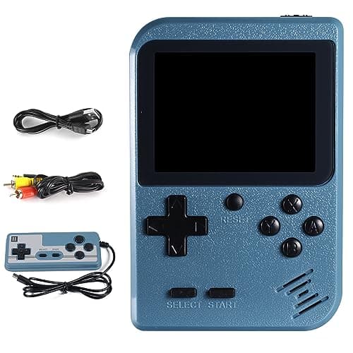 Image of Hbaid Handheld Game Console with 500 Classical Games Support for Connecting TV Two Players 1020mAh Rechargeable Battery Gift for Kids and Adult