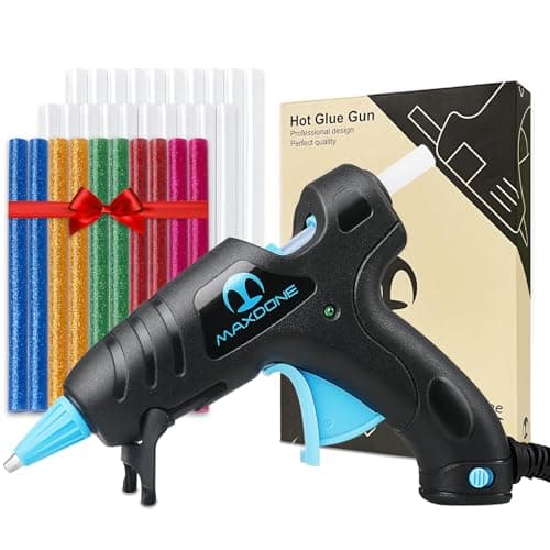 Image of Hot Glue Gun, 20w Hot Melt Glue Gun Upgraded Version with 30pcs 7mm Glue Sticks, Fireproof Mini Glue Gun for Crafting, DIY Handicrafts and Repair