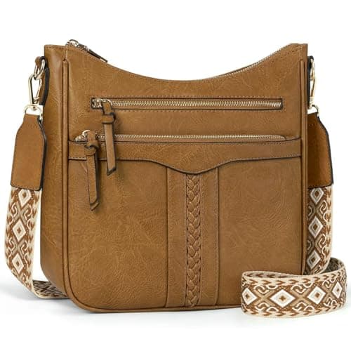 Image of Roomy Crossbody Bags for Women Trendy Handbags Crossbody Purses Soft Leather Shoulder Bag Lightweight Travel Purse