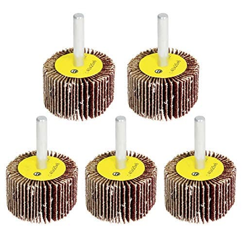 Image of 5pcs Flap Wheels 80 Grits Abrasive Wheel 40mm Sanding Wheel for Drill, Polishing, Grinding, Deburring