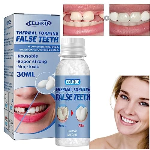 Image of Temporary Tooth Filling,Tooth Filling Repair Kit,Tooth Repair Beads,Missing Tooth Replacement Kit,Moldable False Teeth for Fixing,Filling Missing Broken Tooth,Dental Repair Kit Filling for Fake Teeth