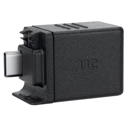 Image of JJC 3.5mm Audio Adapter for DJI Osmo Action 4 - Expanded USB-C Interface & Audio Mic TRS Plug for Charging and 3.5mm Microphone Input