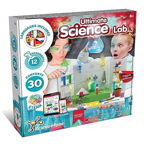 Image of Science4you Science Lab for Kids Age 5 6 7+ - Make Your Own Chemistry Set, Educational Chemistry Kits for Kids Age 6 + Science Experiments, Games, Stem Toys and Gifts for Boys and Girls Age 5 6 7 8+