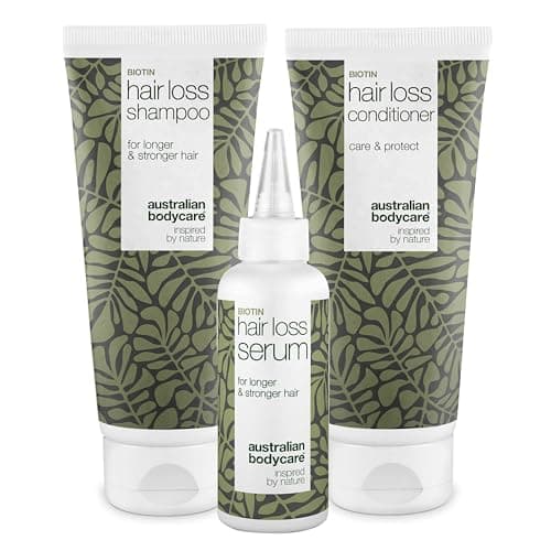 Image of Australian Bodycare The Hair Loss Kit - 3 Products for Women & Men with Hair Loss Problems - Hair Loss Serum 100ml, Shampoo 200ml, Conditioner 200ml with Caffeine