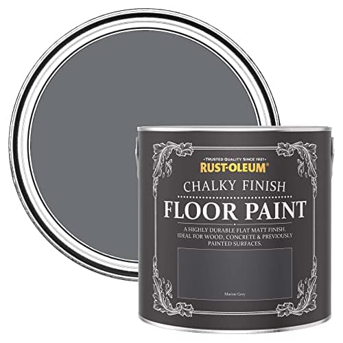 Image of Rust-Oleum Dark Grey Scratch-Proof Floor Paint in Matt Finish - Marine Grey 2.5L
