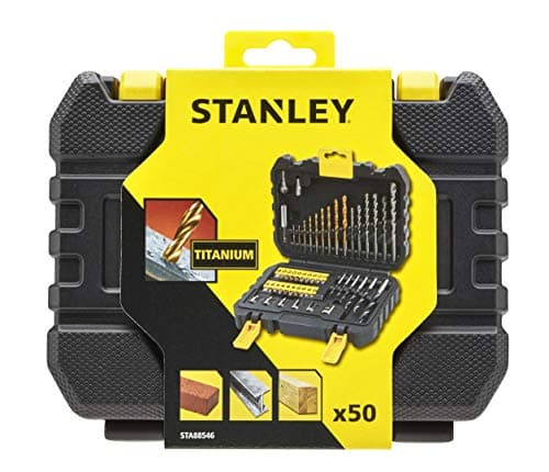 Image of STANLEY 50-Pieces Drilling And Driving Accessory Bit Set, Black/Yellow - STA88546-XJ