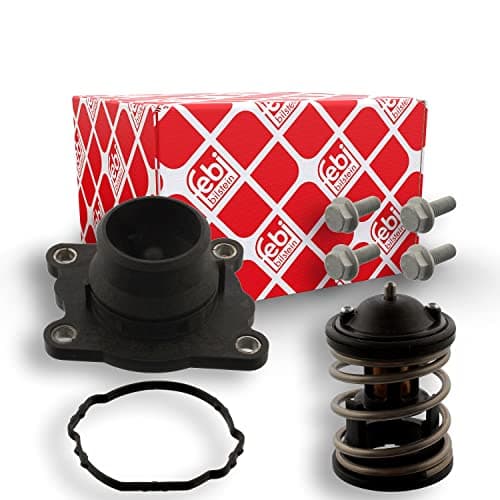 Image of febi bilstein 44685 Thermostat with housing, gaskets and screws, pack of one