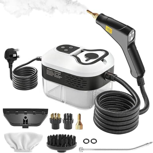 Image of Powerful 2500W Steam Cleaner Handheld,15s Fast Heat-Up & High-Pressure Steam, 6-Level Adjustable Settings for Deep Cleaning on Floors, Kitchen, Bathroom, Car, Grout
