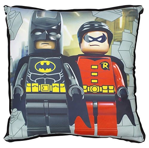 Image of LEGO DC SUPER HEROS Kapow Square Cushion, Polyester, Multi-Colour